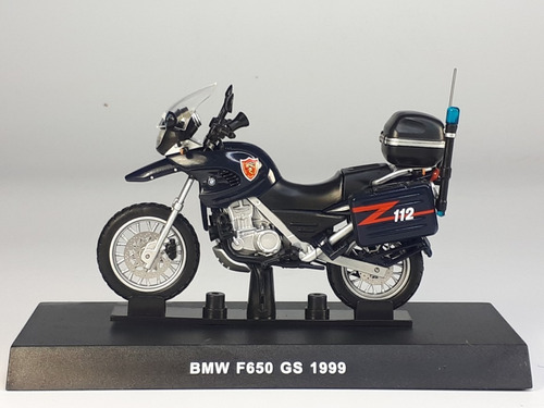 Moto A Escala 1:24 Bmw F650 Gs 1999 Con Soporte