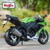 Original Moto Escala 1:12 Kawasaki Ninja Zx-10r Con Soporte - Imagen 4