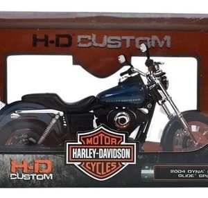 Moto Dyna Super Glide Sport Harley Davidson 1/12 Maisto Color Azul