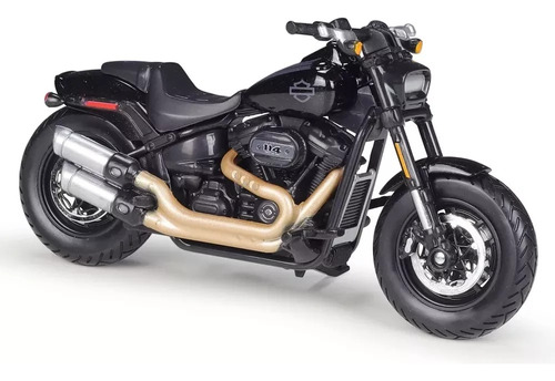 Moto Harley-davidson Fat Bob 114 2022  Escala 1:18 Maisto