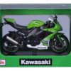 Original Moto Escala 1:12 Kawasaki Ninja Zx-10r Con Soporte - Imagen 5