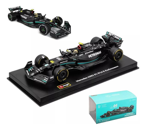 MERCEDES WW14 E #44 Lewis Hamilton con exhibidor y base escala 1:43