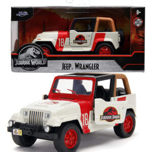 JURASSIC PARK Jeep Wrangler con apertura de puertas escala 1:32