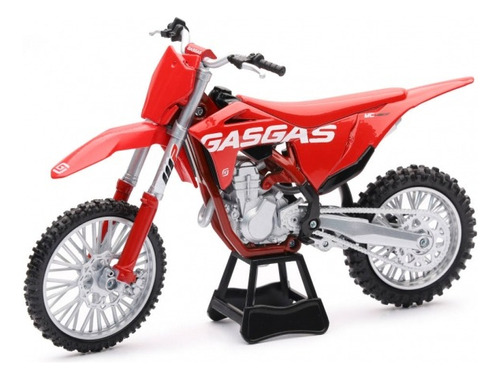 Moto Gasgas MC450F con banquillo escala 1:12