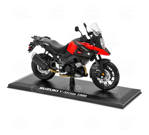 Moto Colección – Suzuki V-strom 1000 Con Base (1:12) Color Rojo