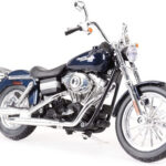 HARLEY DAVIDSON Fxdbi Dyna Street Bob negro escala 1:12