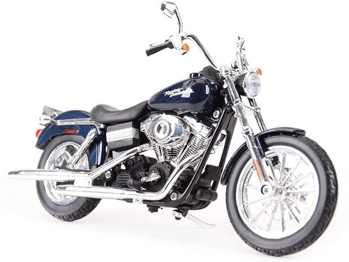 HARLEY DAVIDSON Fxdbi Dyna Street Bob negro escala 1:12
