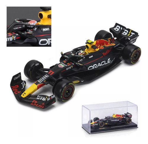 RB18 Red Bull Max Verstappen # 1 con exhibidor grande escala 1:24