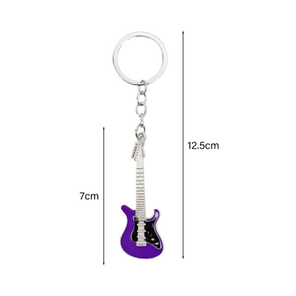 LLAVERO METALICO GUITARRA ELECTRICA COLORES - Imagen 2