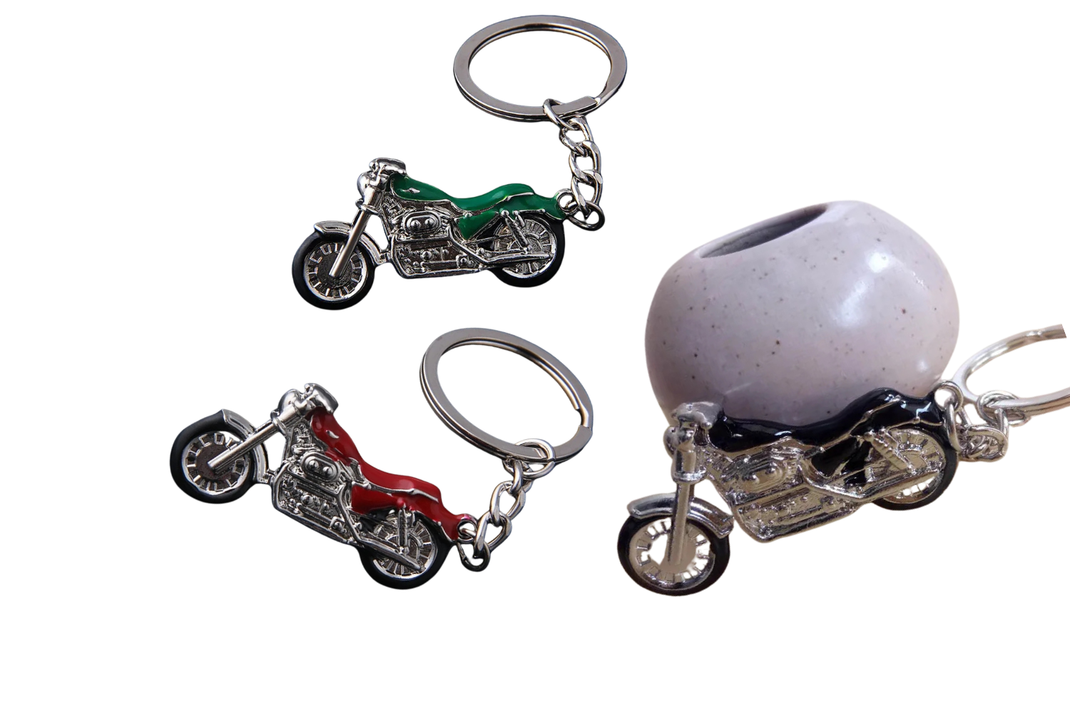 Llavero metálico tipo motocicletas Harley Davidson Iron