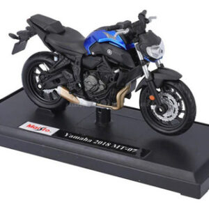 Moto Yamaha MT-07 2018 con soporte escala 1:18