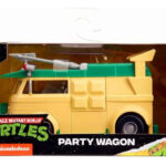 Tortugas Ninja Party Wagon 1:32 Jada Colección Color Crema Con Verde