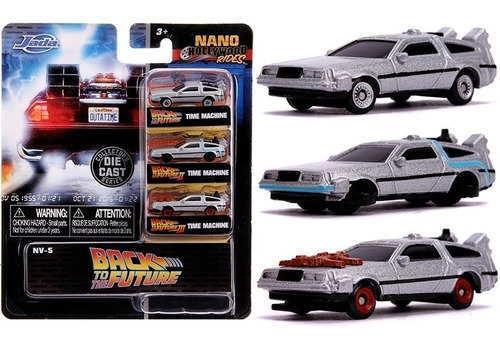 VOLVER AL FUTURO Hollywood Rides Set Nano 3 autos