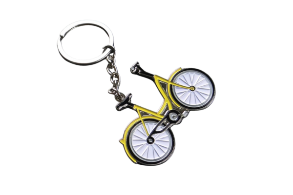 LLAVERO BICICLETA METÁLICO AMARILLO