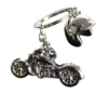 LLAVERO METÁLICO MOTOCICLETA CON CASCO - Imagen 2