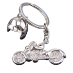 LLAVERO METÁLICO MOTOCICLETA CON CASCO