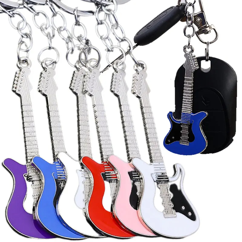 LLAVERO METALICO GUITARRA ELECTRICA COLORES