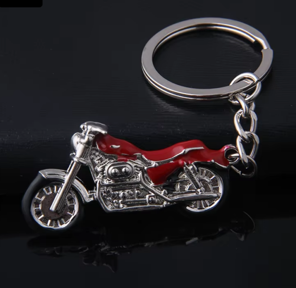 Llavero metálico tipo motocicletas Harley Davidson Iron - Imagen 4