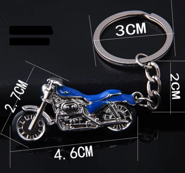 Llavero metálico tipo motocicletas Harley Davidson Iron - Imagen 2
