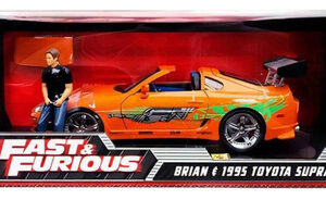 Auto Toyota Supra Brian O’Conner con Luces - Fast & Furious 1:18