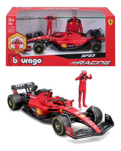 Ferrari F1 Sf23 #16 Con Piloto Leclerc 1:24