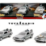 Pack DeLorean Volver al Futuro Parte I, II y III Escala 1:32