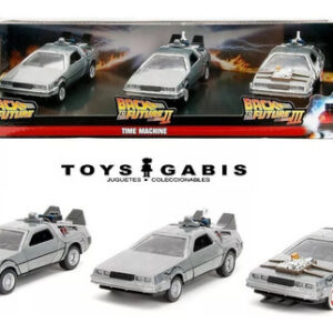 Pack DeLorean Volver al Futuro Parte I, II y III Escala 1:32