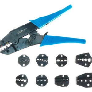 Alicate Crimpador Profesional Con Set De 9 Cabezales